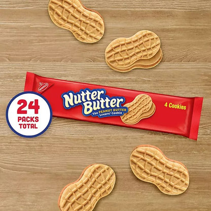 Nutter Butter Peanut Butter Sandwich Cookies 24 value pack