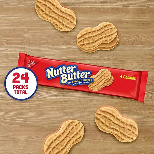 Nutter Butter Peanut Butter Sandwich Cookies 24 value pack