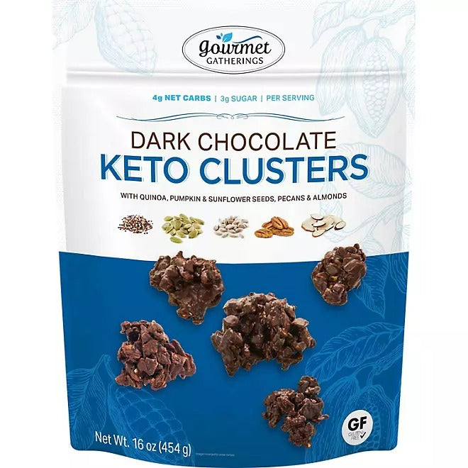 KETO Clusters Dark Chocolate 16oz