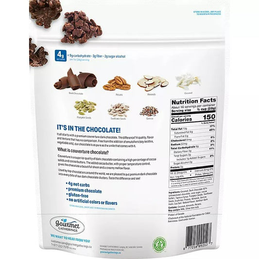KETO Clusters Dark Chocolate 16oz
